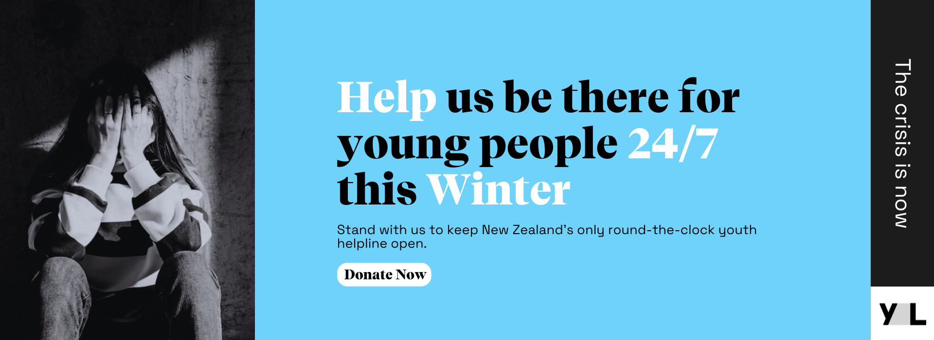 Help us be there for young people 24/7 this Winter